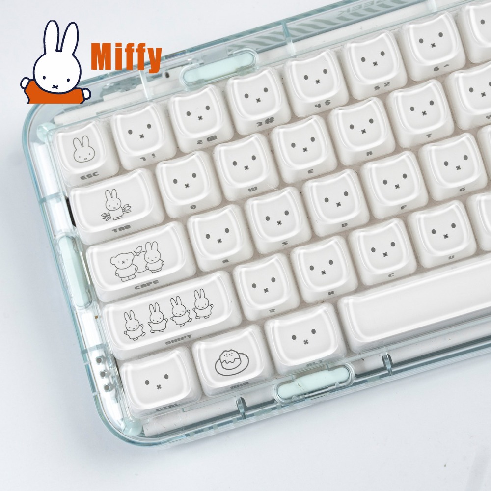 Pc Gaming Jumbo - Keycaps Kawaii Miffy, Tasti a Forma