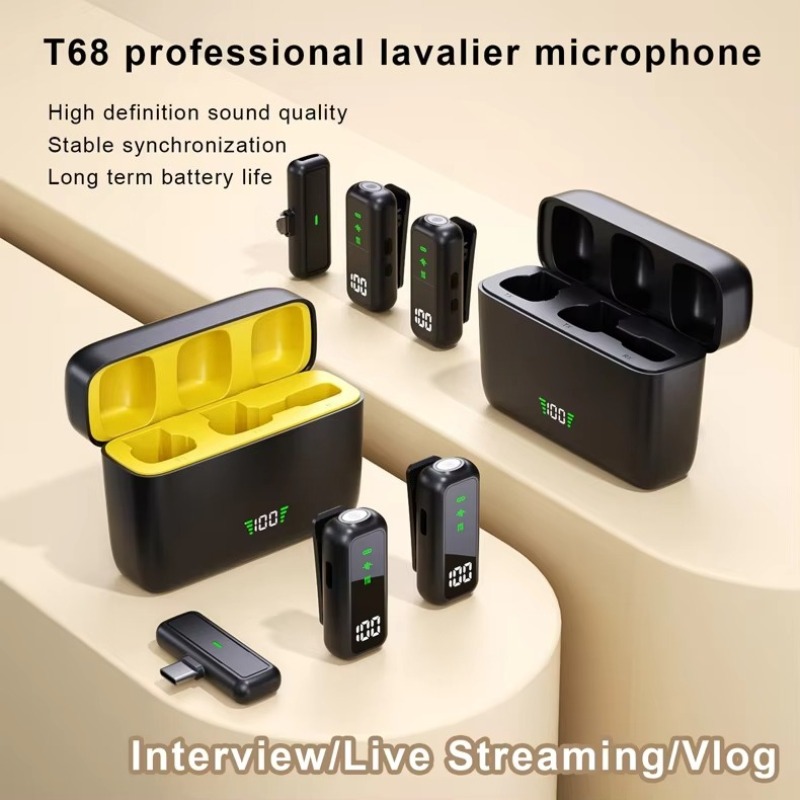 Gaming Microphone - Microfono Lavalier wireless per registrazione audio