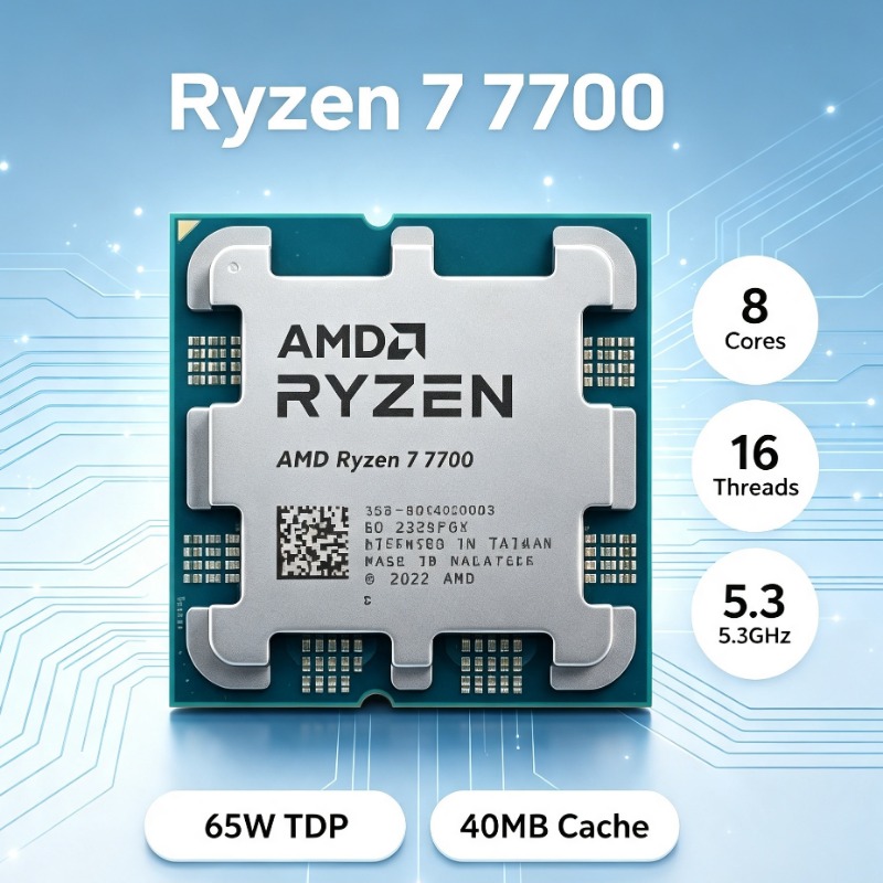 Pc Gaming Ryzen - CPU AMD Ryzen 7 7700 8C16T