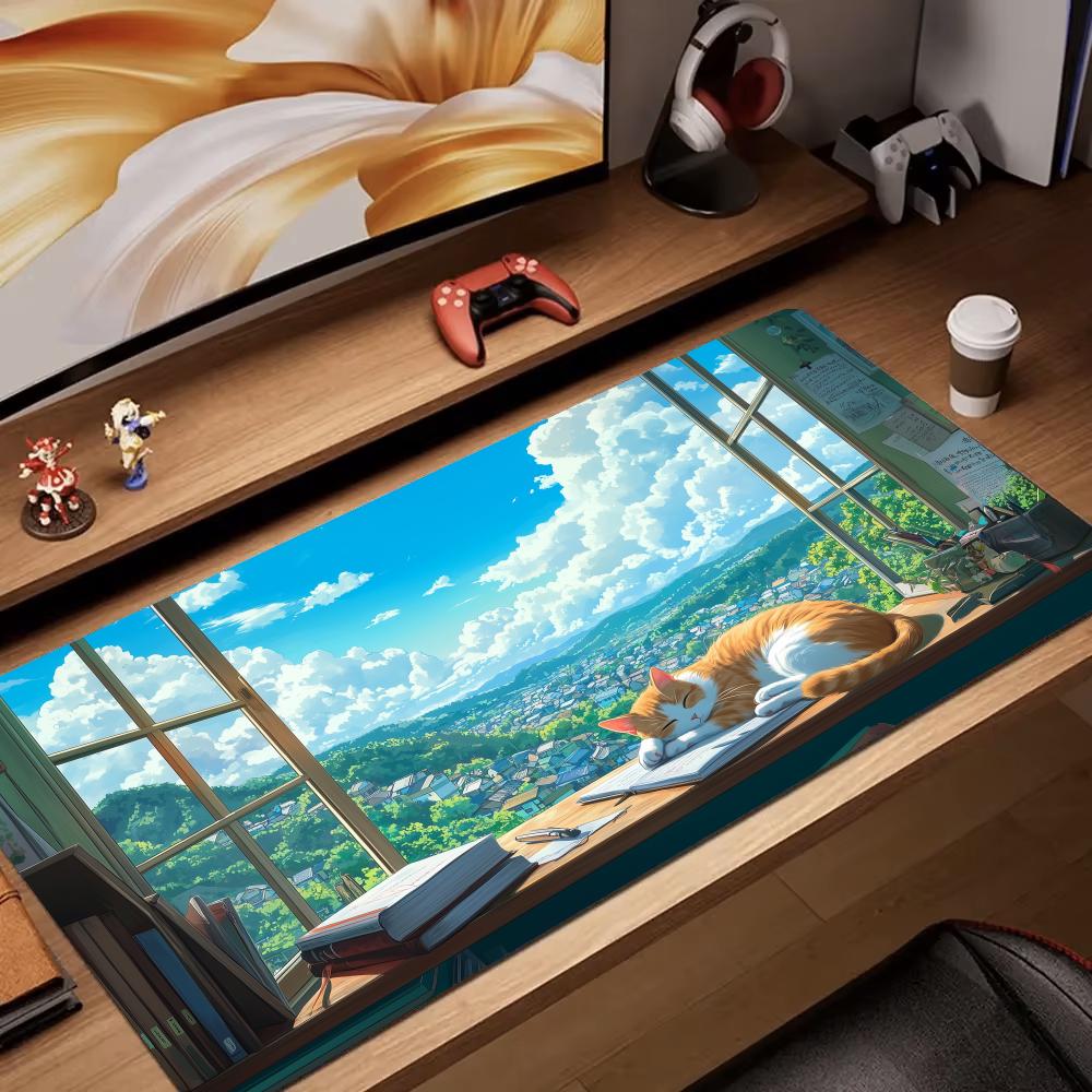 Pc Gaming Orange - Tappetino per mouse con paesaggio estivo