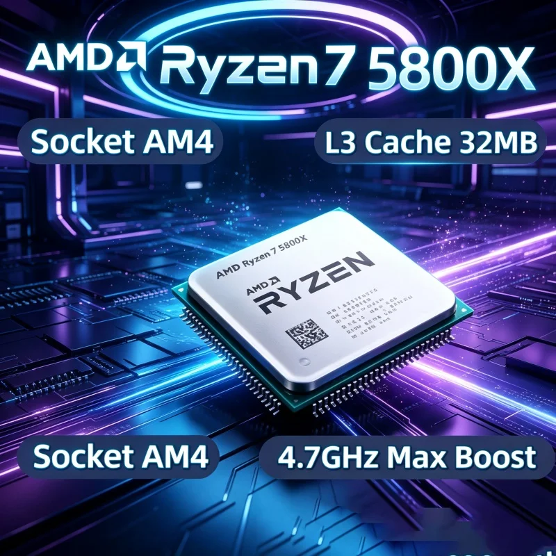 Pc Gaming Ryzen - Processore AMD Ryzen 7 5800X per