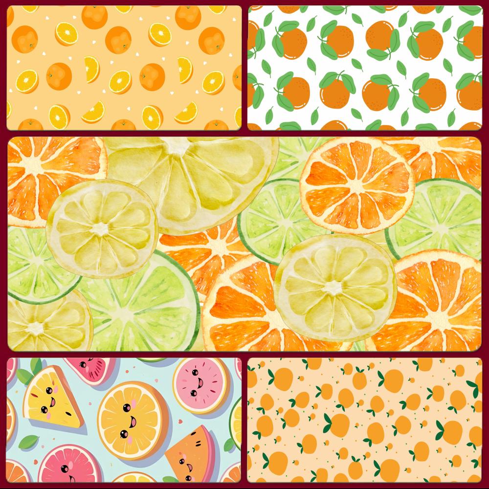 Pc Gaming Orange - Tappetino per mouse O-Orange Fruit Fresh,