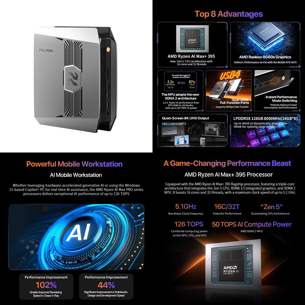 Pc Gaming Ryzen - Mini PC OpenClaw Ryzen AI Max+