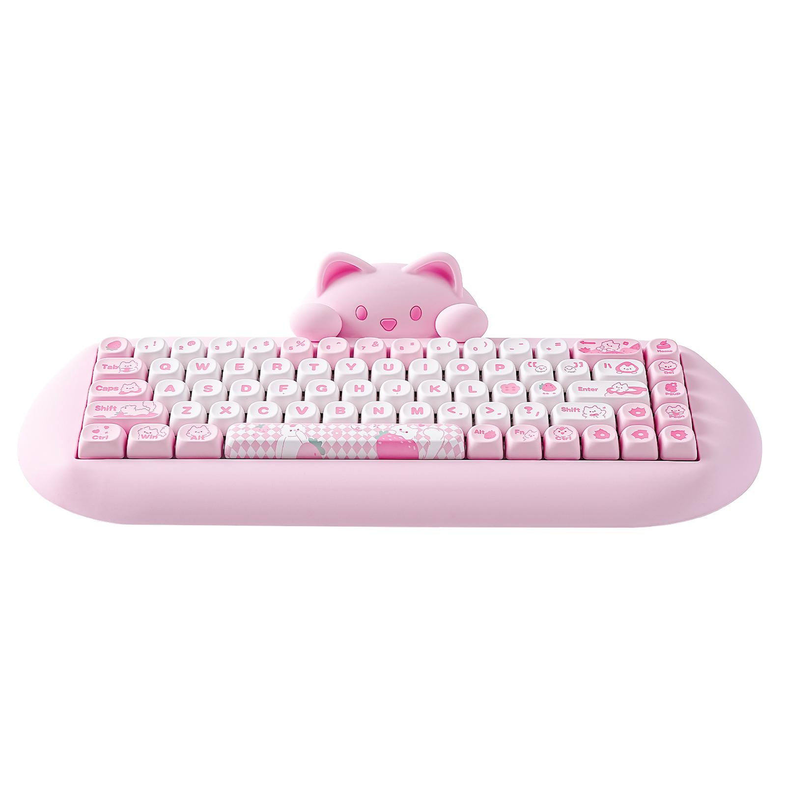 Pc Gaming Pink - YUNZII C68 Rosa 65% Hi-Fi Cute