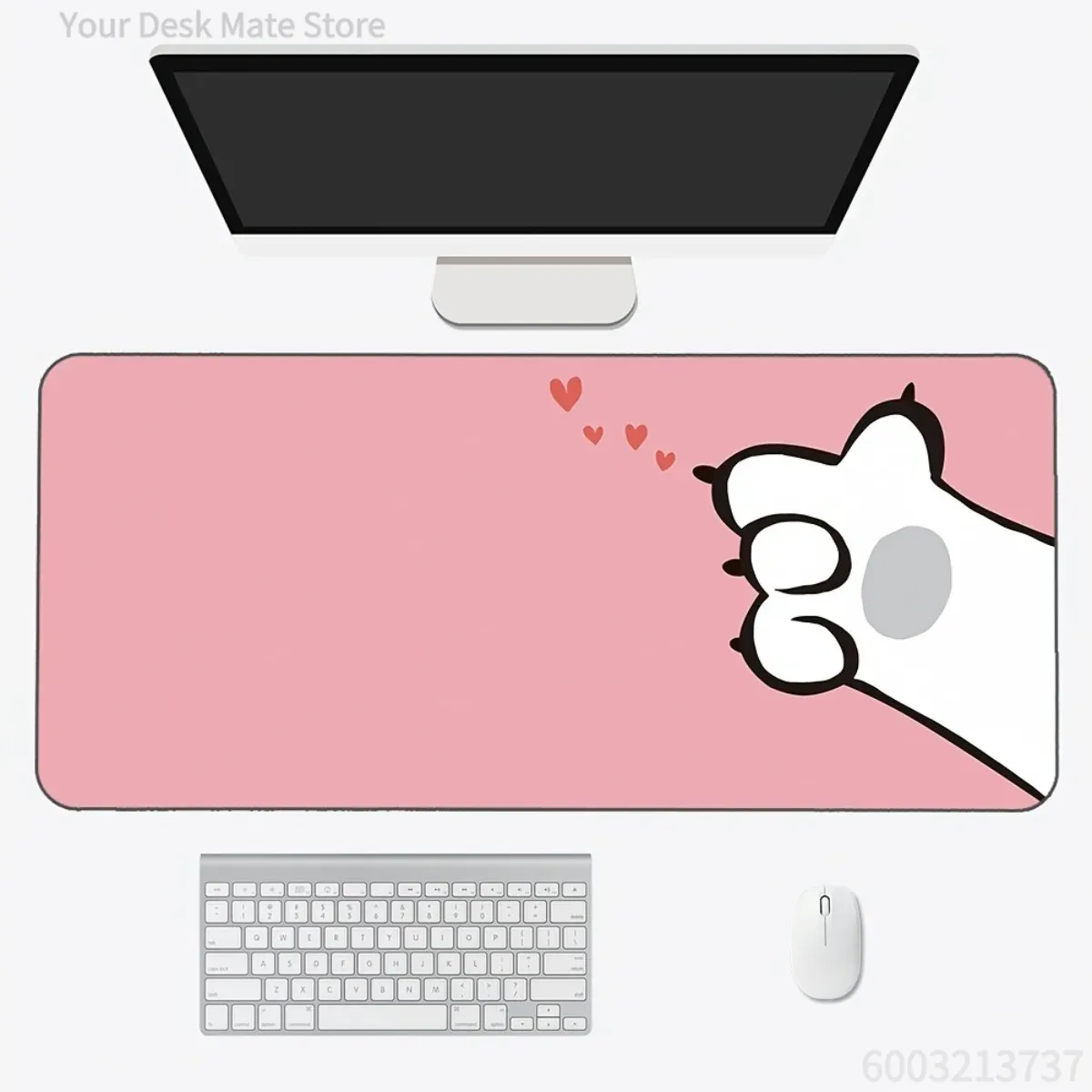 Pc Gaming Pink - Tappetino da Scrivania Anime a Forma