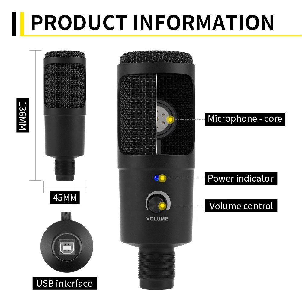 XTUGA K30 Professionale Wired  - Gaming Microphone recensione e prezzo